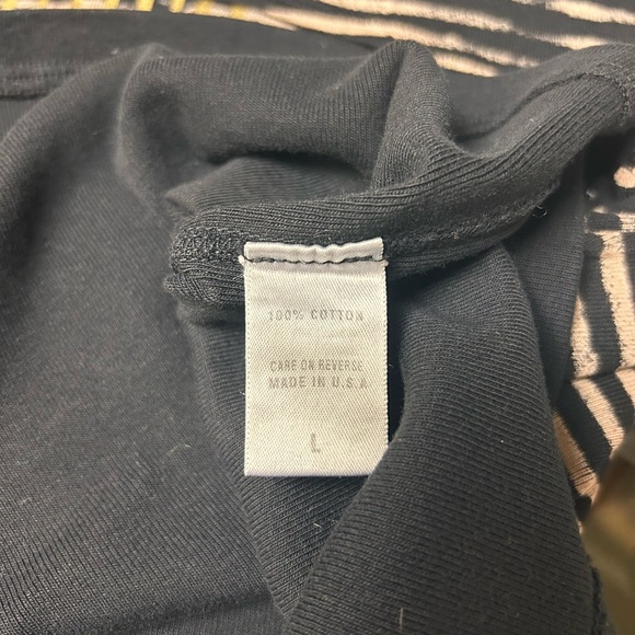 Barbara Lesser Elegant Black and Cream Striped Tank Top - Picture 5 of 5